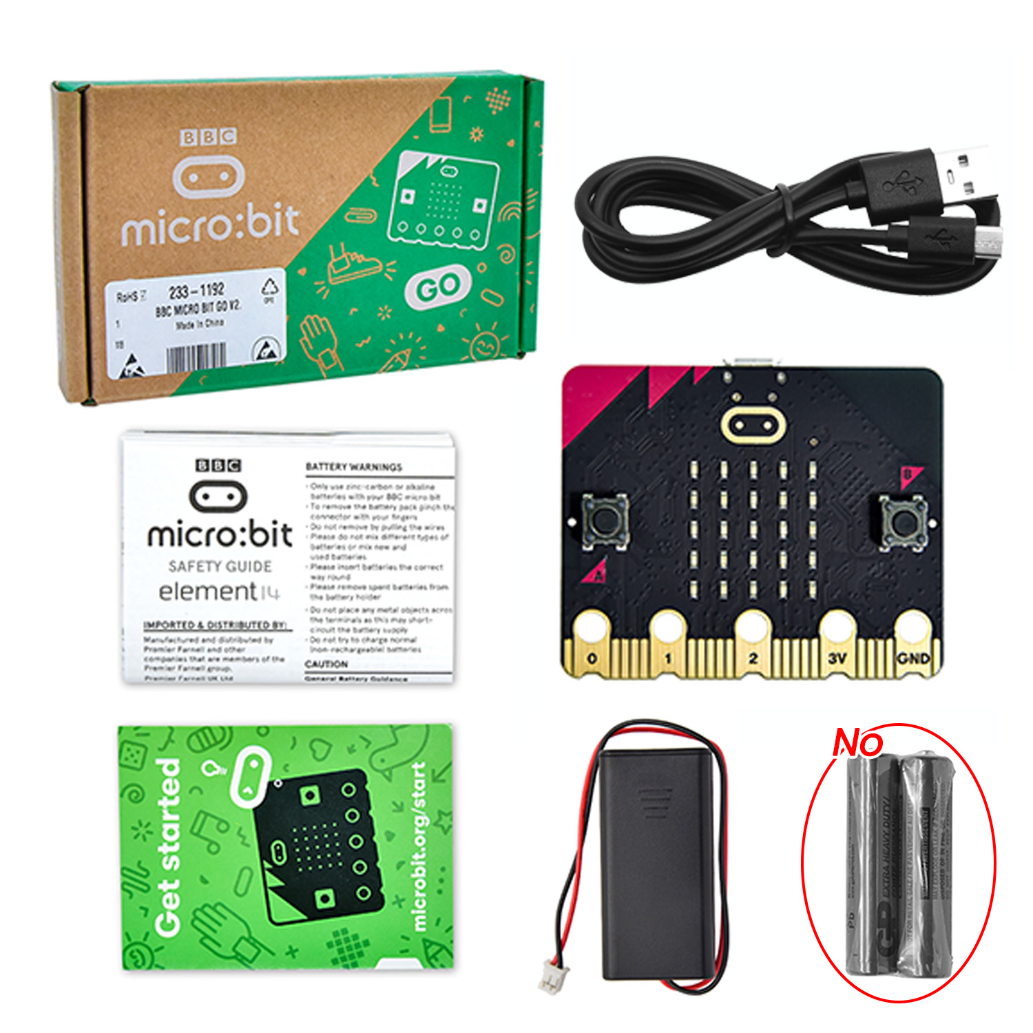 Kids Education Program - لوحة تطوير BBC Micro Bit V2