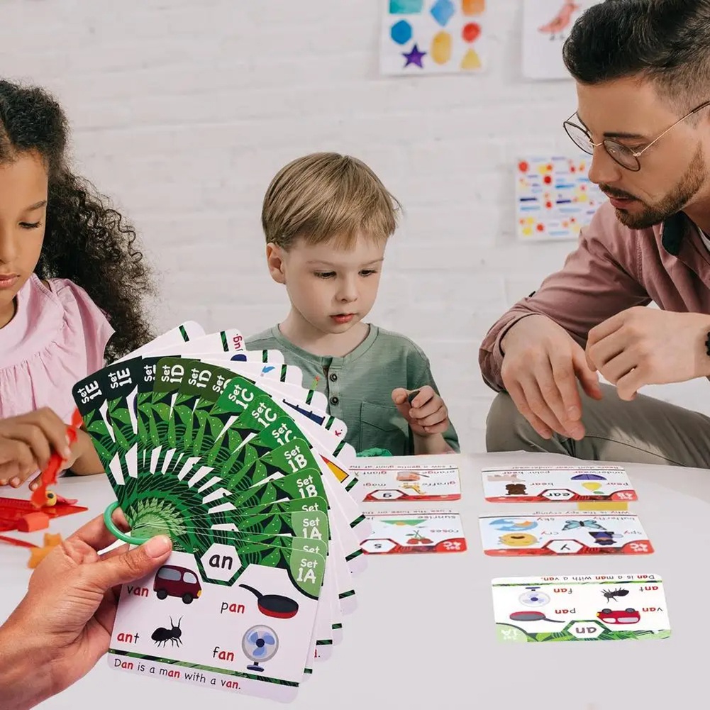 Phonics Card Game - ABLJ الصوتيات البصر الكلمات بطاقات فلاش