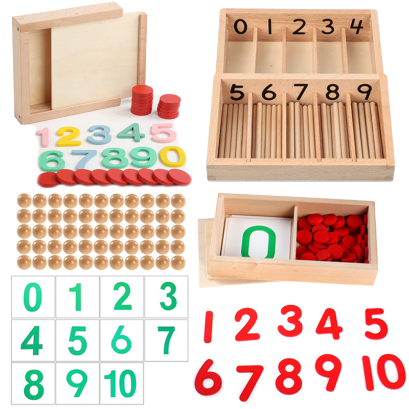 Kids Education Number - صندوق العد الرياضيات ألعاب مونتيسوري للأطفال