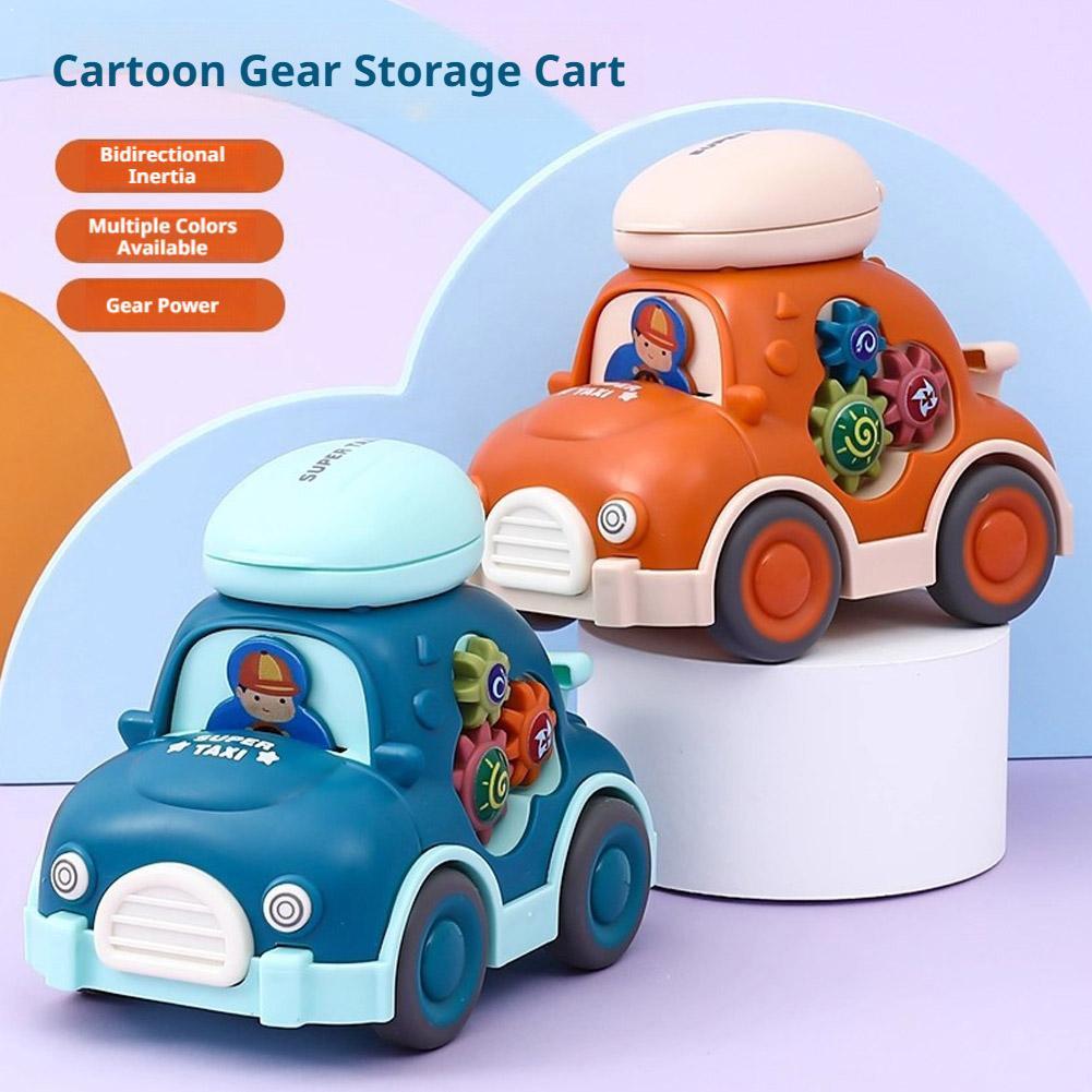 Kids Education Product - سيارة لعبة كرتونية صغيرة تعمل بالسحب
