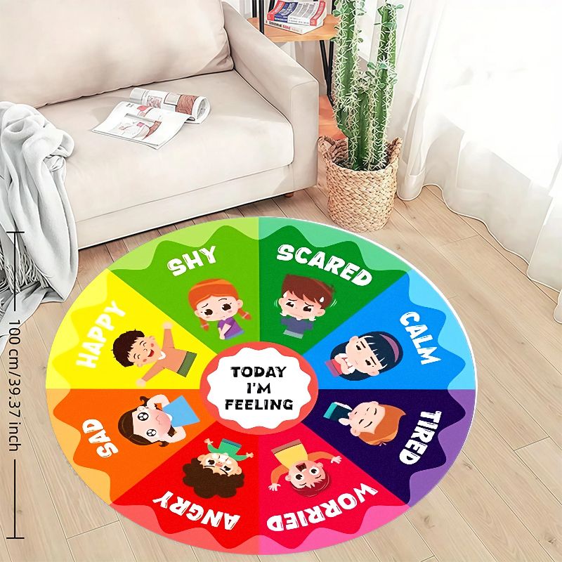 سجادة دائرية للأطفال بتصميم عج - مراجعة Kids Education Room وسعره