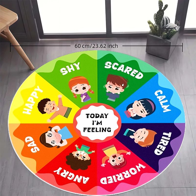 سجادة دائرية للأطفال بتصميم عج - مراجعة Kids Education Room وسعره
