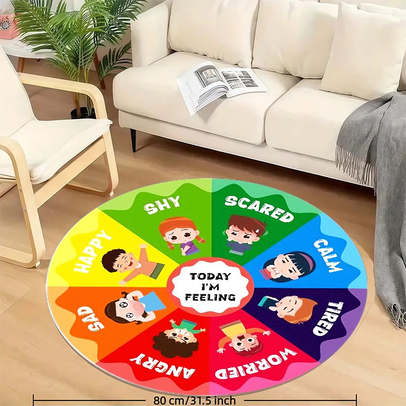 سجادة دائرية للأطفال بتصميم عج - مراجعة Kids Education Room وسعره