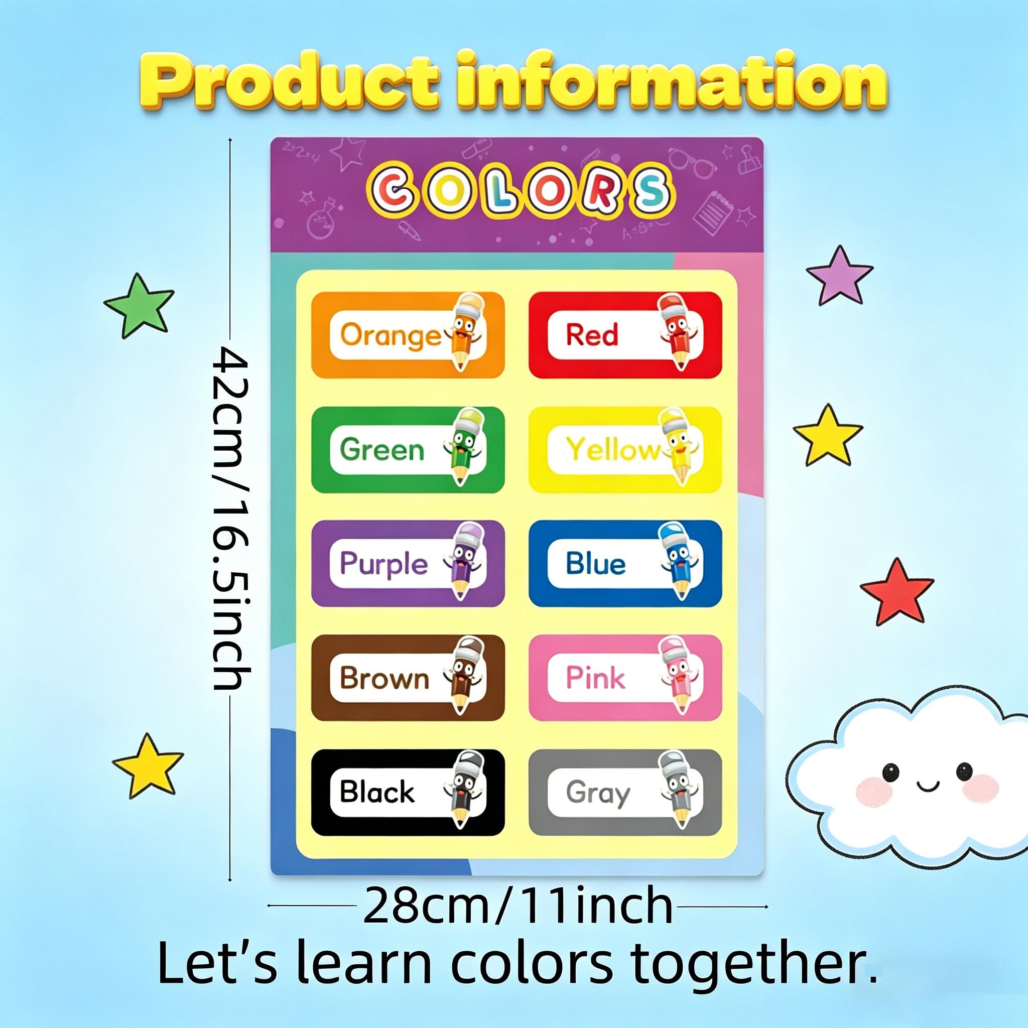 16 قطعة من الملصقات التعليمية  - مراجعة Kids Education Alphabet Numbers وسعره