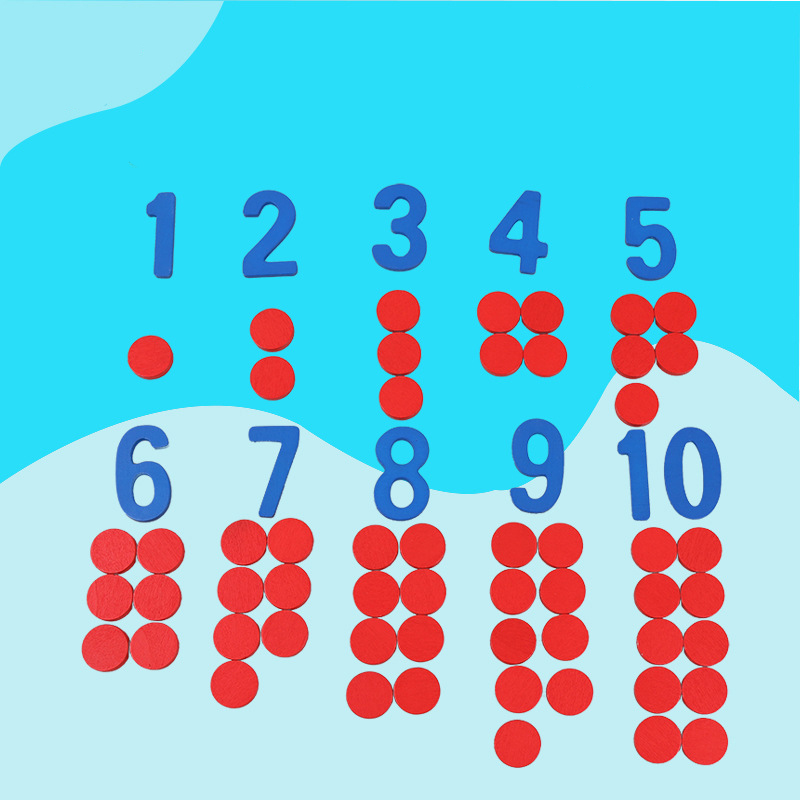 أطفال خشبية مونتيسوري البطاقات - مراجعة Kids Education Number وسعره