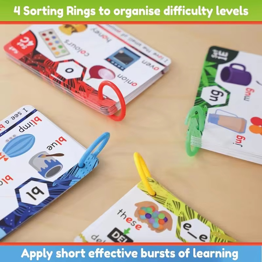 بطاقات فلاش للكلمات الصوتية من - مراجعة Phonics Card Game وسعره