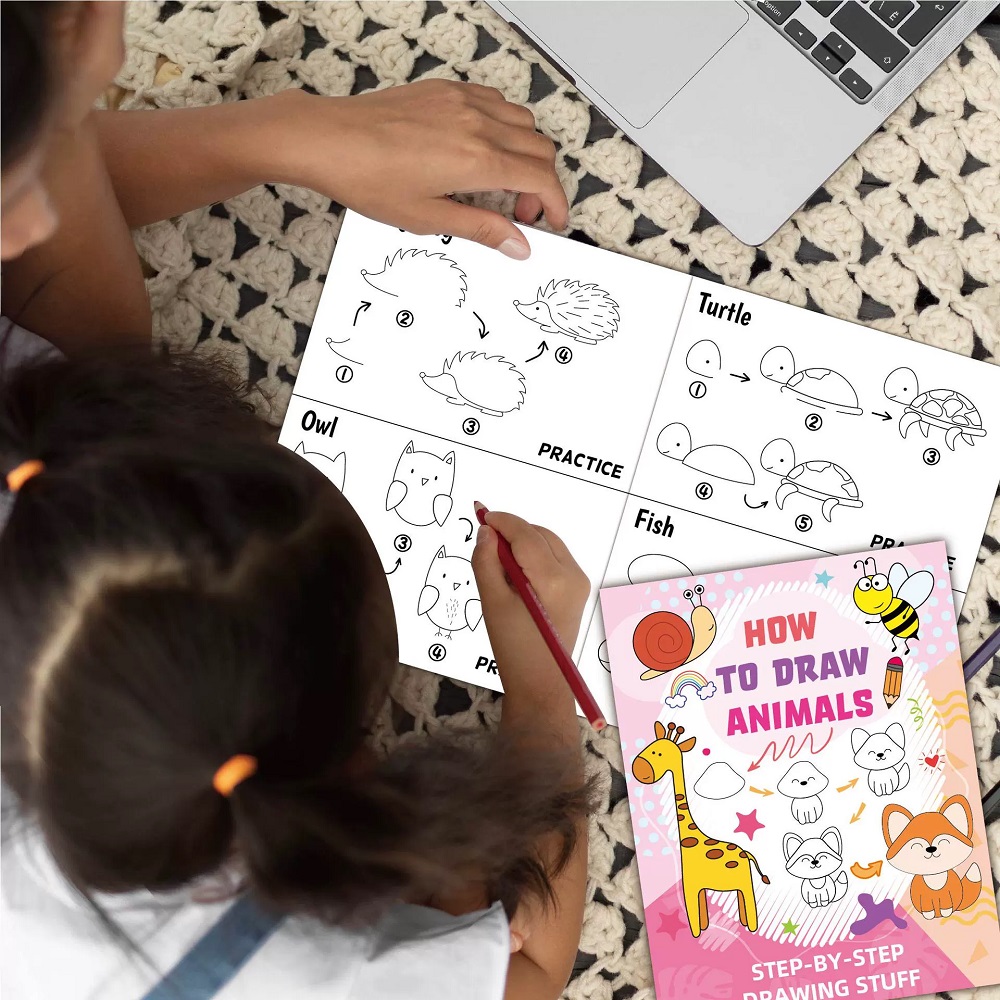 كيفية رسم كتاب رسم كرتوني على  - مراجعة Kids Education Fun وسعره