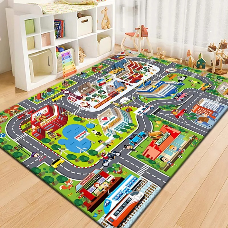 سجادة لعب للأطفال بتصميم خريطة - مراجعة Kids Education Room وسعره