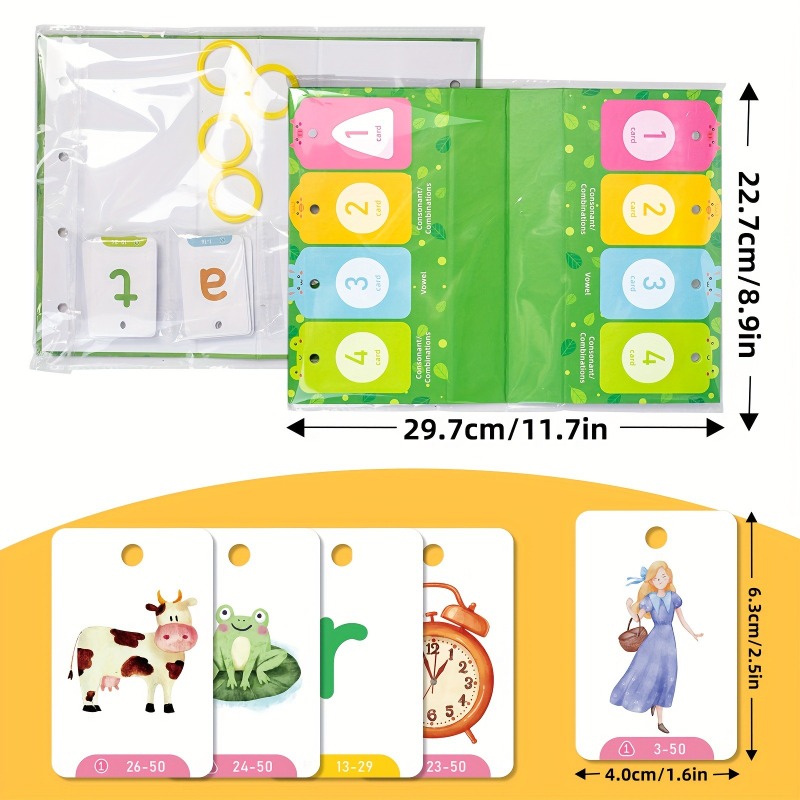 لعبة AotBlcer 129 قطعة من لعبة - مراجعة Phonics Card Game وسعره