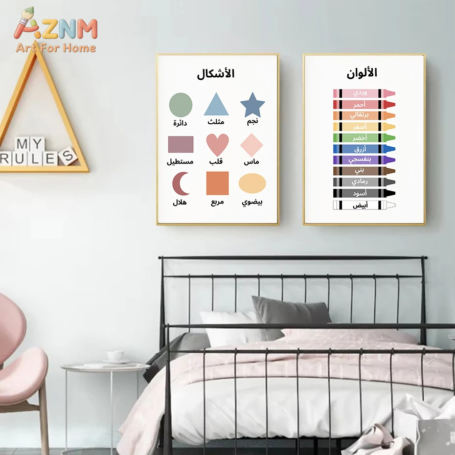 لوحة جدارية تعليمية للأطفال با - مراجعة Kids Education Alphabet Numbers وسعره