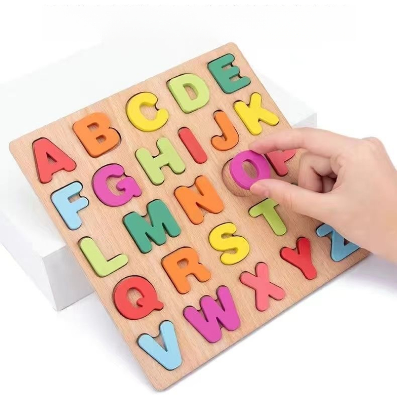 لعبة ألغاز خشبية بأحرف أبجدية  - مراجعة Kids Education Alphabet Numbers وسعره