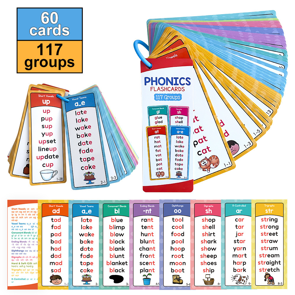 المحمولة الإنجليزية الطبيعية ا - مراجعة Phonics Card Game وسعره